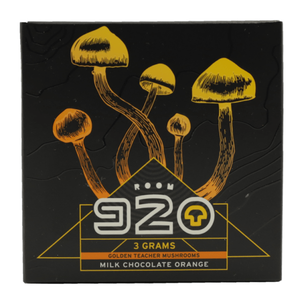 Room 920 - Mushroom Chocolate Bar - Milk Chocolate Orange - 3 grams | Magic Mushrooms Edmonton Canada