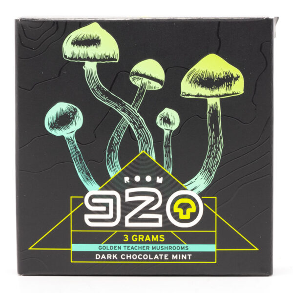 Room 920 - Mushroom Chocolate Bar - Dark Chocolate Mint - 3 grams | Magic Mushrooms Edmonton Canada