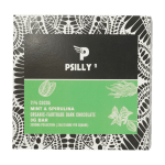 Psilly - Dark Chocolate Bar - Mint & Spirulina | Magic Mushrooms Edmonton Canada