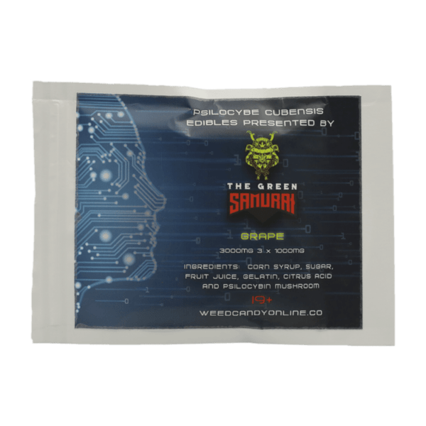 The Green Samurai - Shroom Gummies - Grape - 3g | Magic Mushrooms Edmonton Canada