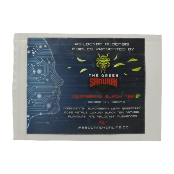 The Green Samurai - Raspberry Black Tea - 1000mg | Magic Mushrooms Edmonton Canada