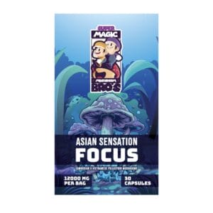 Super Magic Mushroom Bro’s - Asian Sensation FOCUS - 400MG Capsules | Magic Mushrooms Edmonton Canada